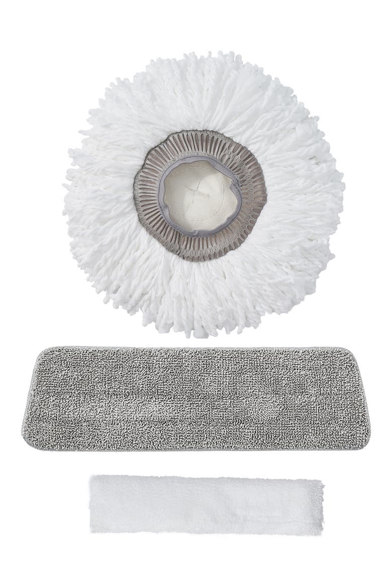 360 Spray Mop Replacement Pads - Pack of 2, Main, color, GRAY