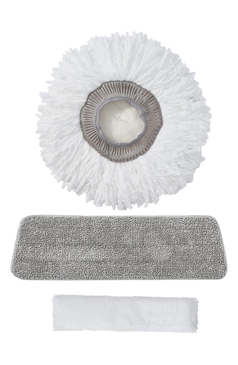 TRUE AND TIDY 360 Spray Mop Replacement Pads - Pack of 2, Main, color, Gray
