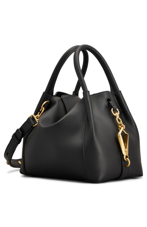 Tod's Mini Msc Leather Top Handle Bag In Nero