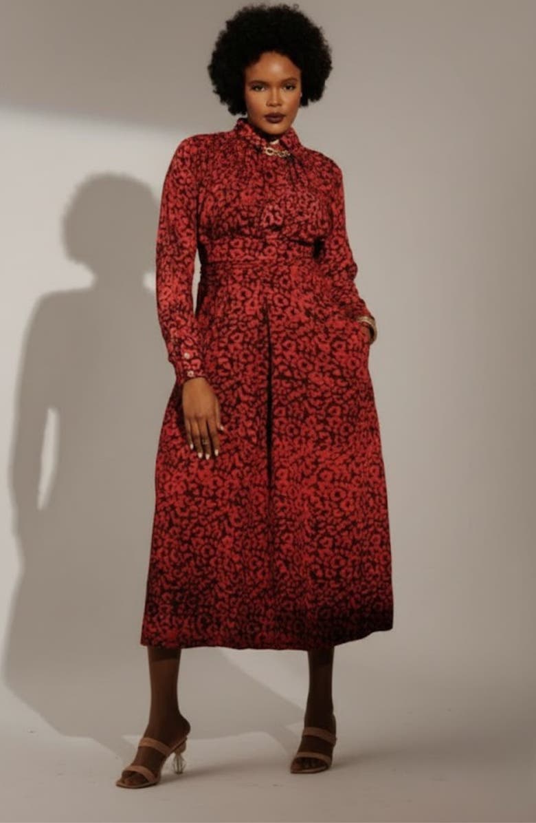 Elisamama Isla Dress, Main, color, Deep Red