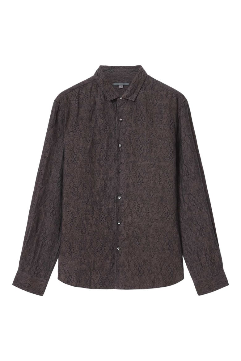 Thompsom Linen Button-Up Shirt, Alternate, color, BLACK