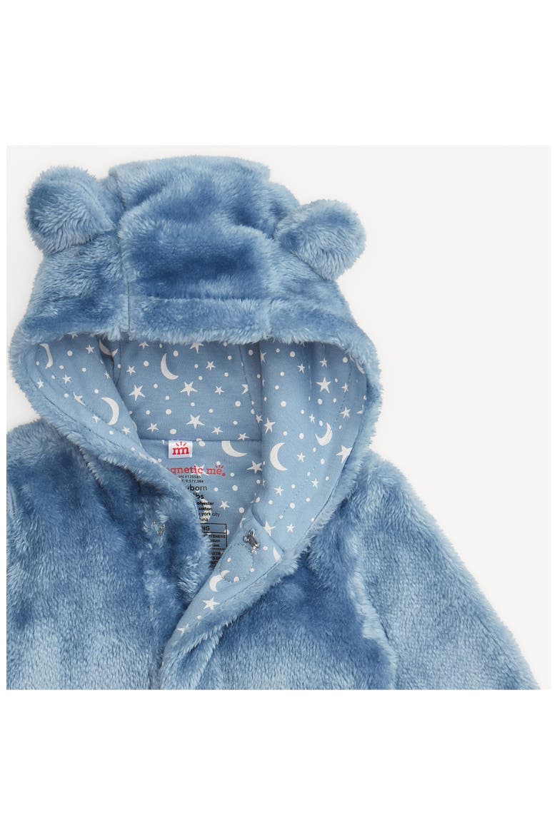 Kids' Minky Bear Magnetic Closure Hooded Bunting, Alternate, color, WINTR
