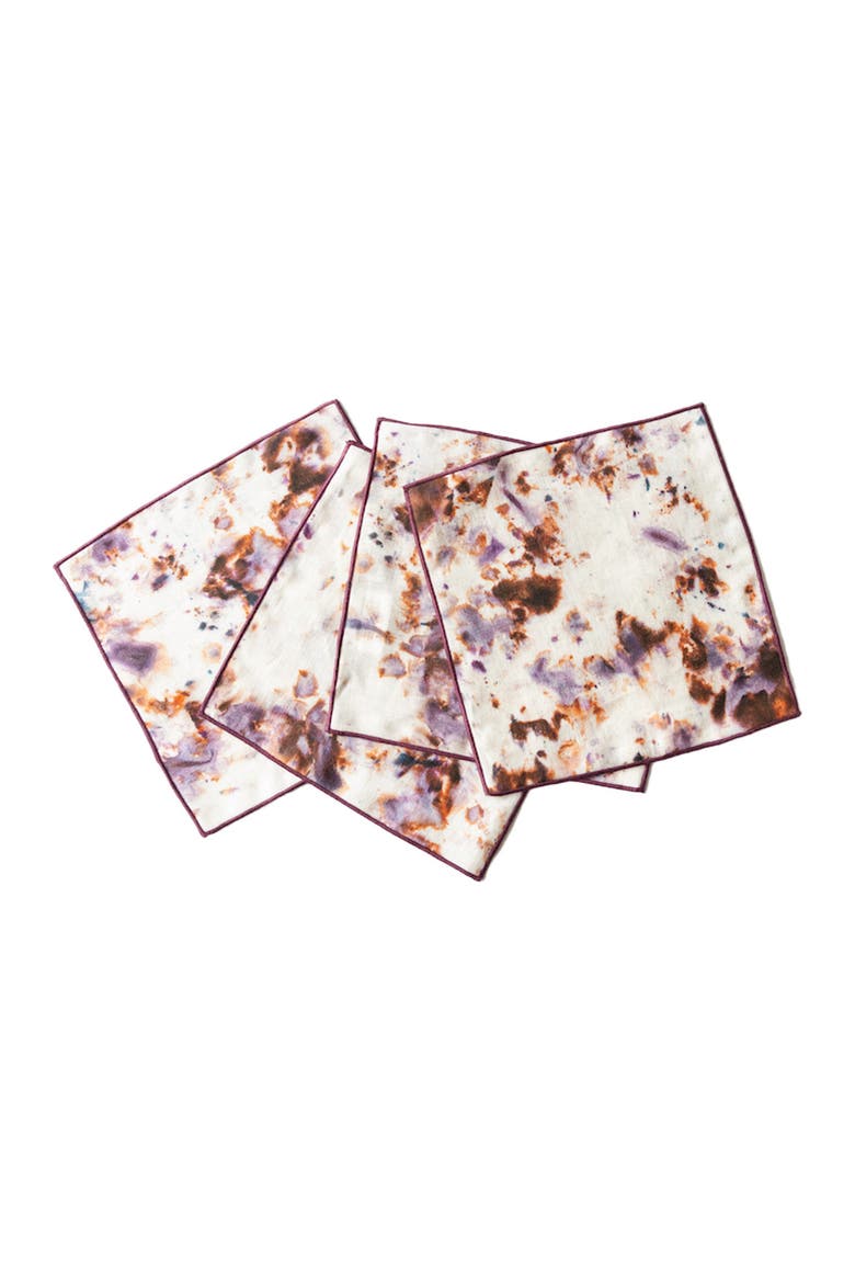 Rose Marble Cocktail Napkin Set, Main, color, Rose Marble