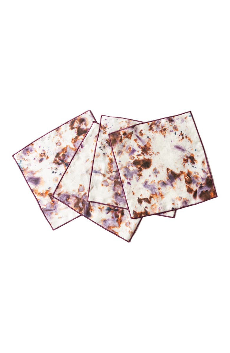 Goldie Home Rose Marble Cocktail Napkin Set, Main, color, Rose Marble