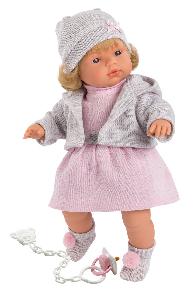 Llorens Sophia 15-Inch Soft Body Crying Baby Doll, Main, color, 