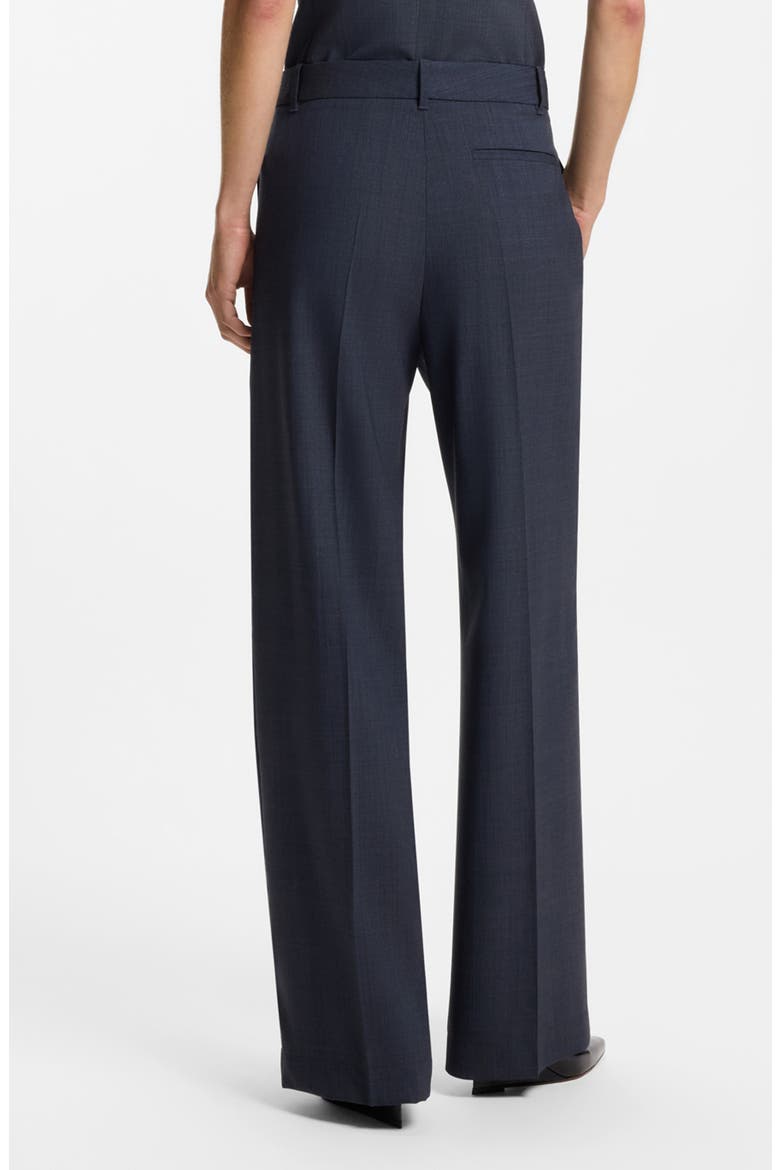 Tiana Flare Leg Virgin Wool Pants, Alternate, color, SKY CAPTAIN