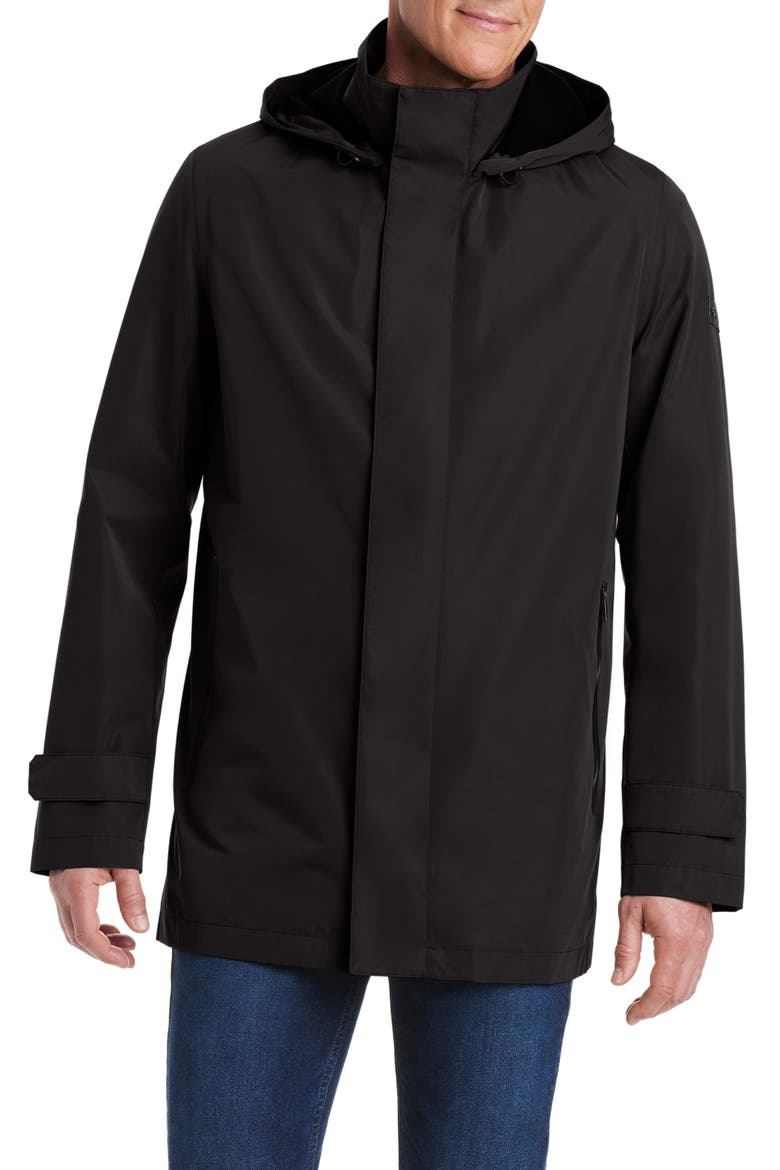 Raintek Hooded Jacket, Alternate, color, BLACK
