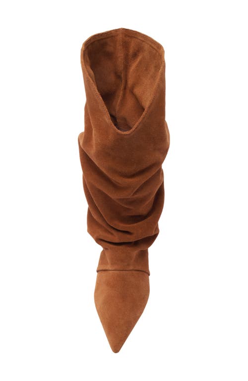 Arezzo Sabrina Slouch Boot In Brown
