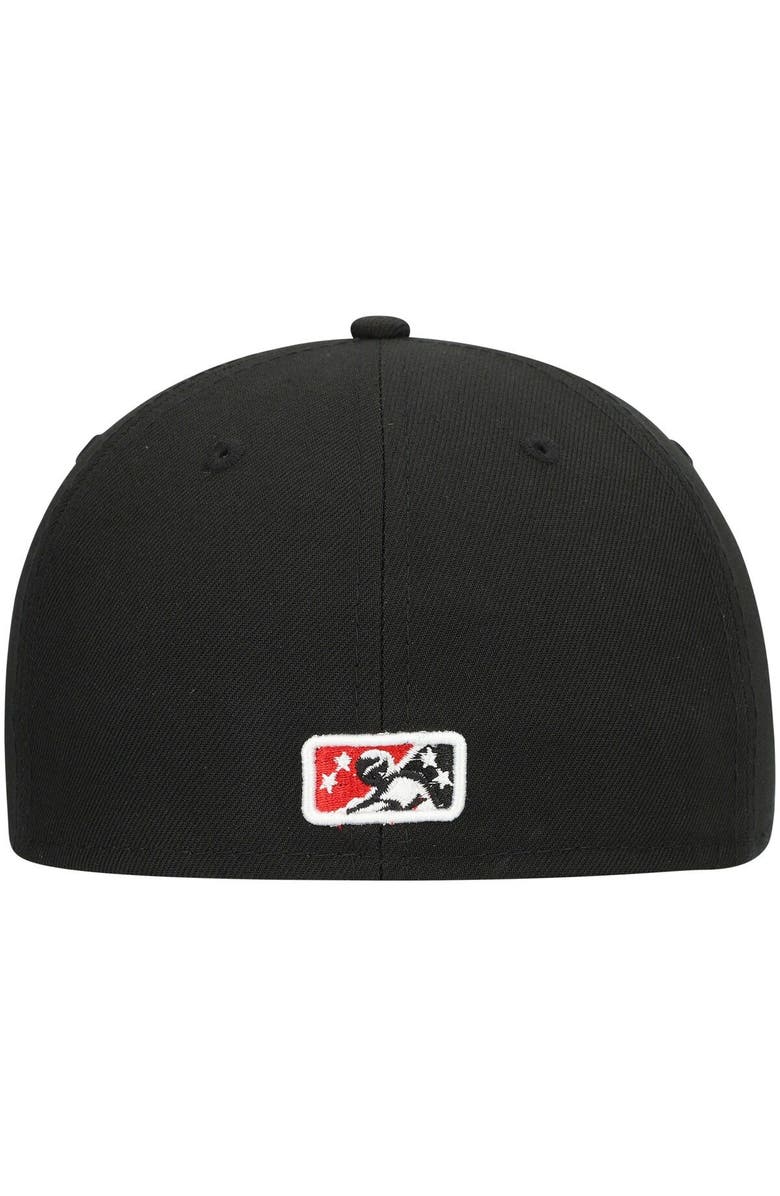 New Era Men's New Era Black Rocket City Trash Pandas Authentic Collection Team Alternate 59FIFTY Fitted Hat, Alternate, color, Black