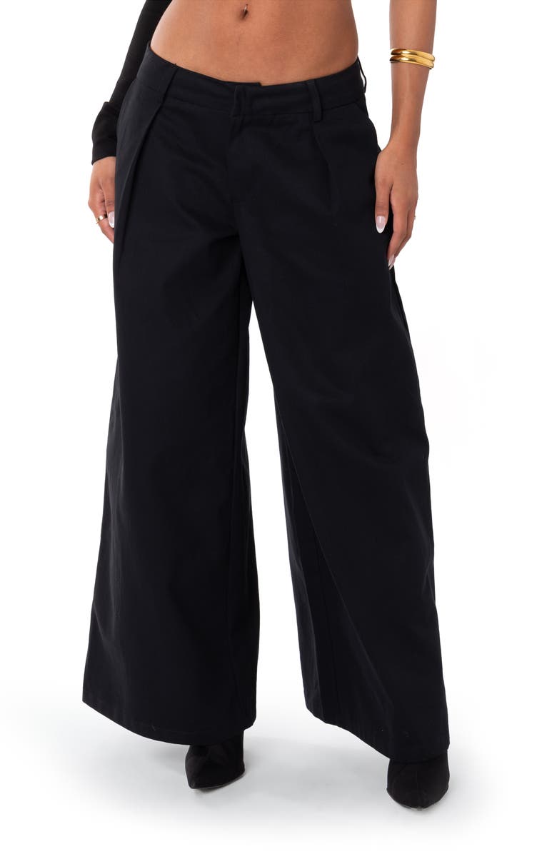 EDIKTED Bini Low Rise Wide Leg Pants, Main, color, 