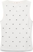 MANGO Stud Sleeveless Top