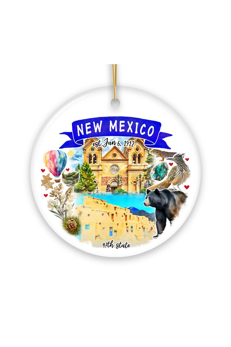 OrnamentallyYou New Mexico Landmarks Watercolor Ornament - Version 2 ...