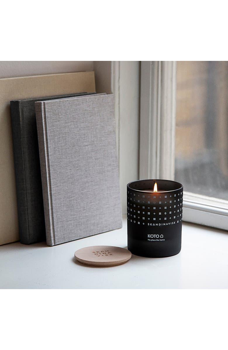 SKANDINAVISK KOTO Scented Candle 200g, Alternate, color, Black