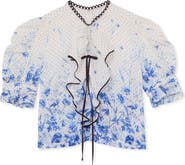 Reiss Minni Floral Ruffle Top