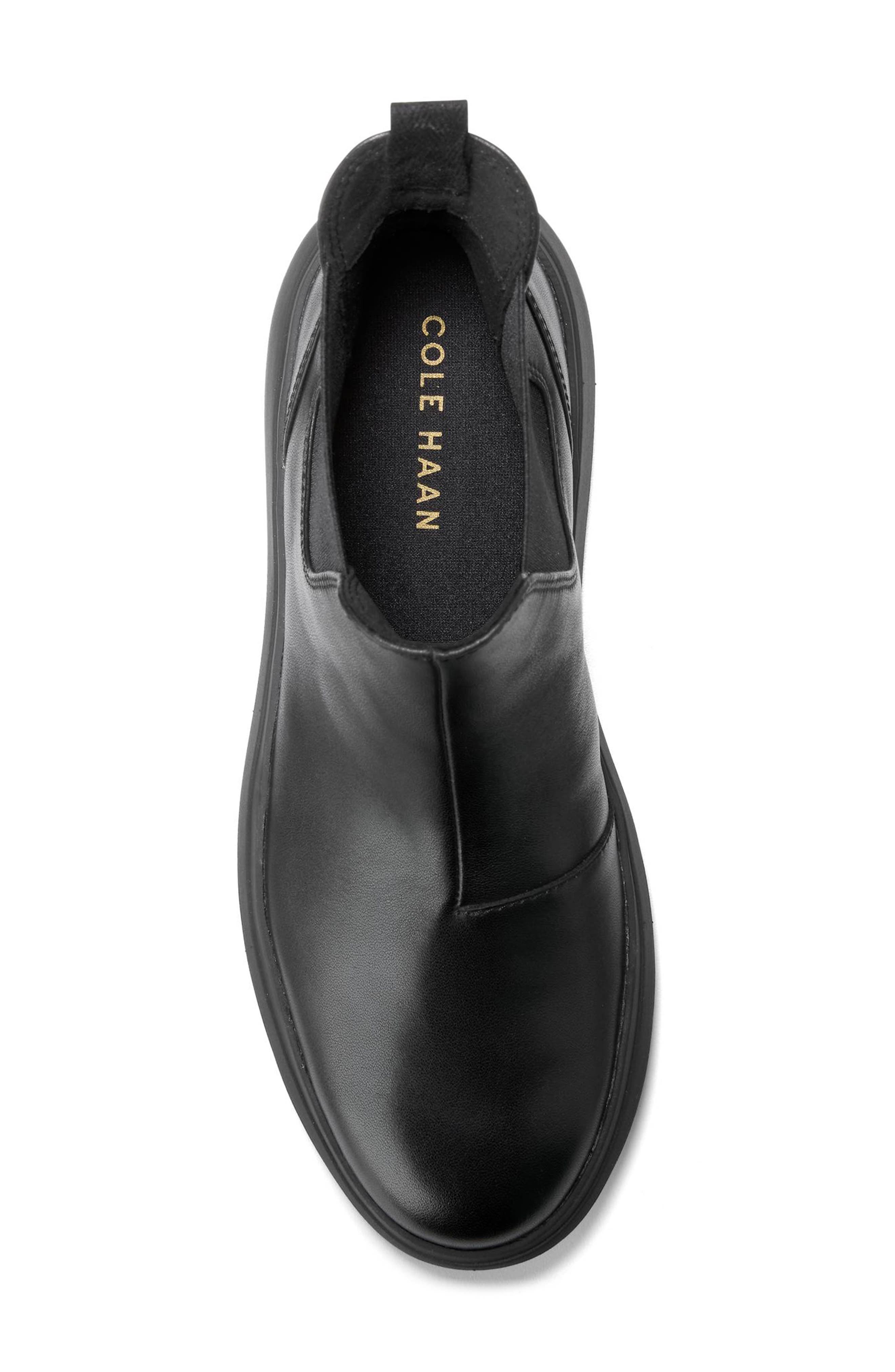 Cole Haan Grand Raelyn Waterproof Chelsea Boot, Alternate, color, Black/ Black Waterproof