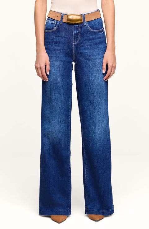 Les Petites Scottie High Waist Wide Leg Jeans