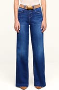 L'AGENCE Les Petites Scottie High Waist Wide Leg Jeans