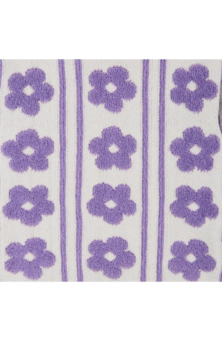 Andy & Evan Floral High Pile Fleece Sweater & Leggings Set, Alternate, color,