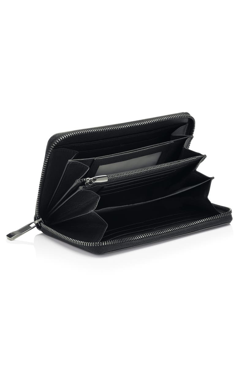 Porsche Design Business RFID 15 Zip Wallet, Alternate, color, Black