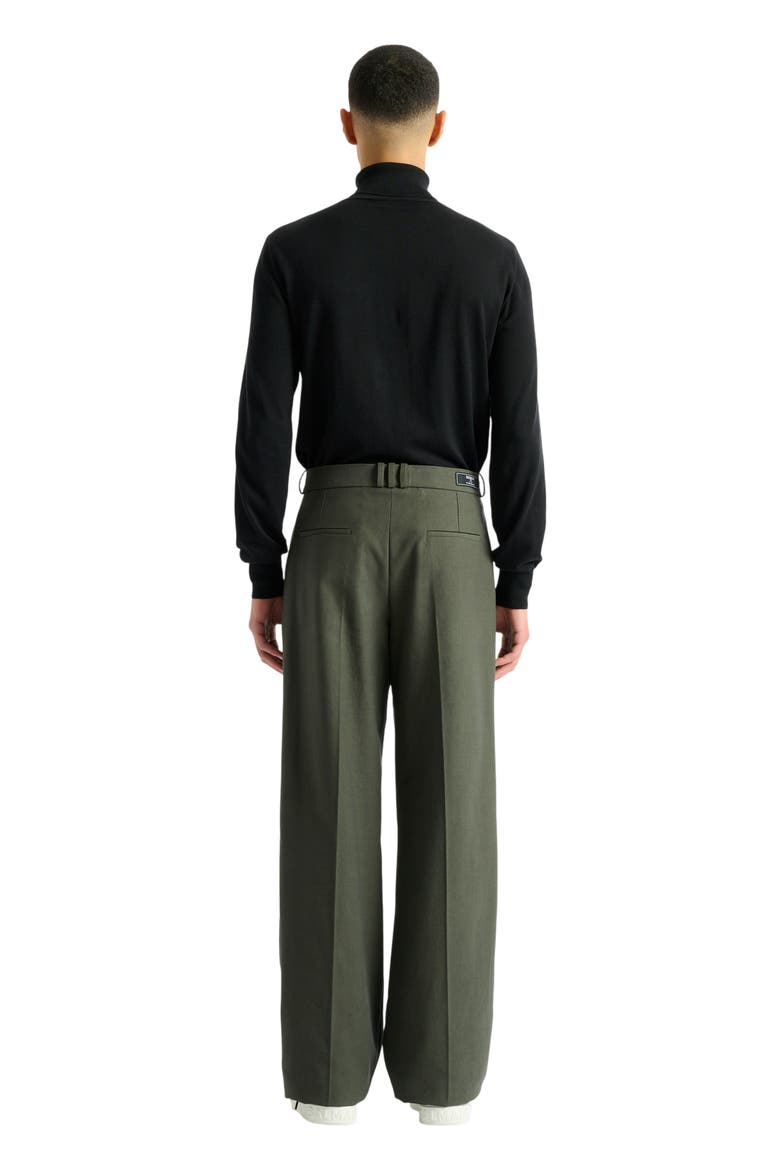 Cotton twill trousers, Alternate, color, khaki