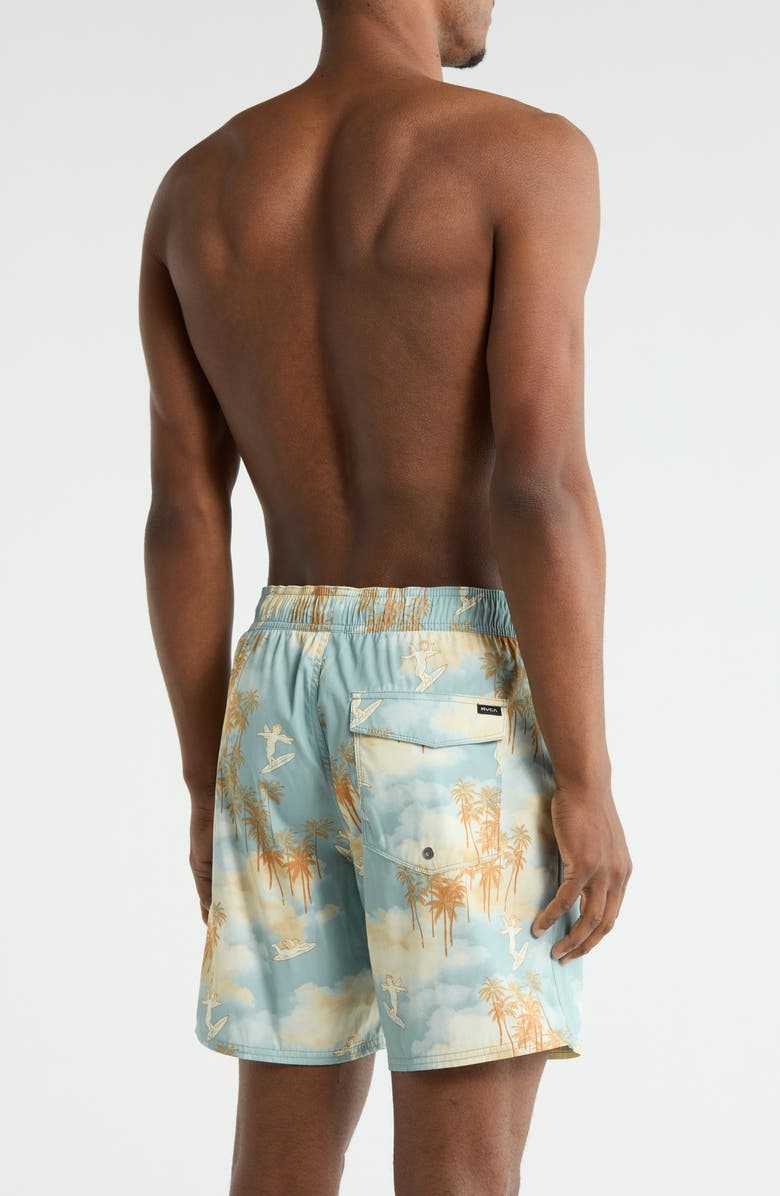 RVCA Men's Perry Swim Trunks, Alternate, color, Sky Blue