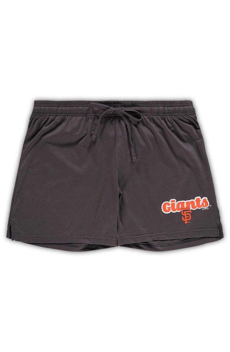 CONCEPTS SPORT Women's Concepts Sport Charcoal San Francisco Giants Plus Size Cloud Tank Top & Shorts Sleep Set, Alternate, color, Charcoal