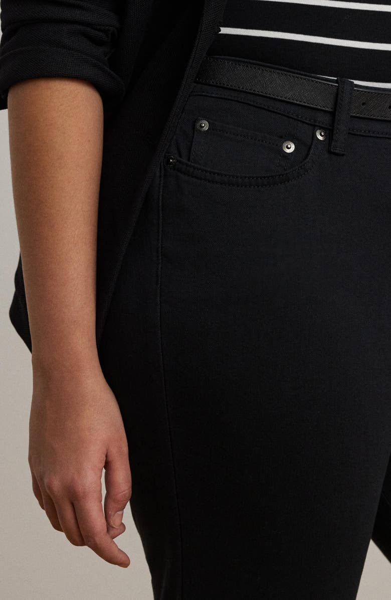 Lauren Ralph Lauren Straight Leg Jeans, Alternate, color, Black