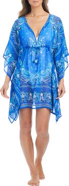 BLEU by Rod Beattie Sheer Cover-Up Caftan