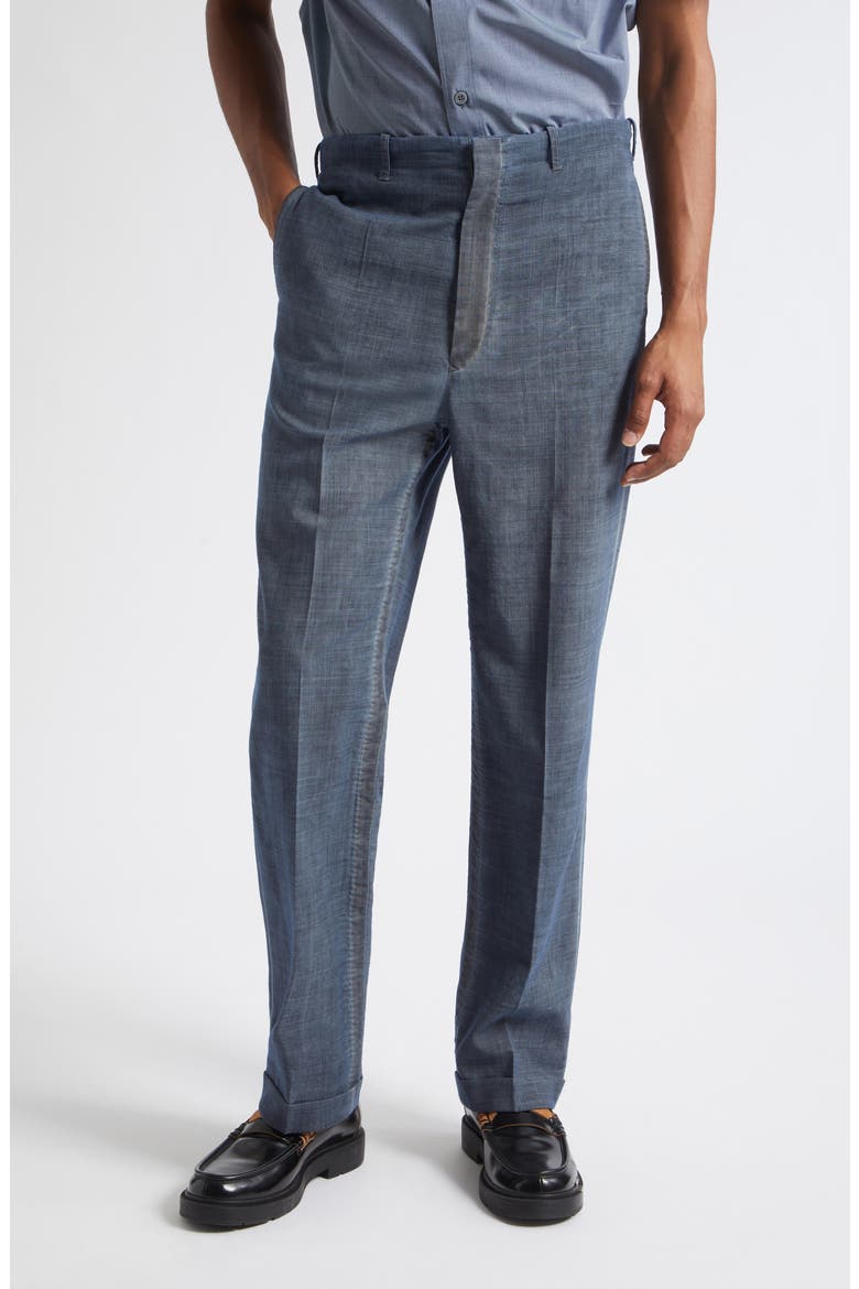 Double-Dyed Wool Trousers, Main, color, ARMY BLUE