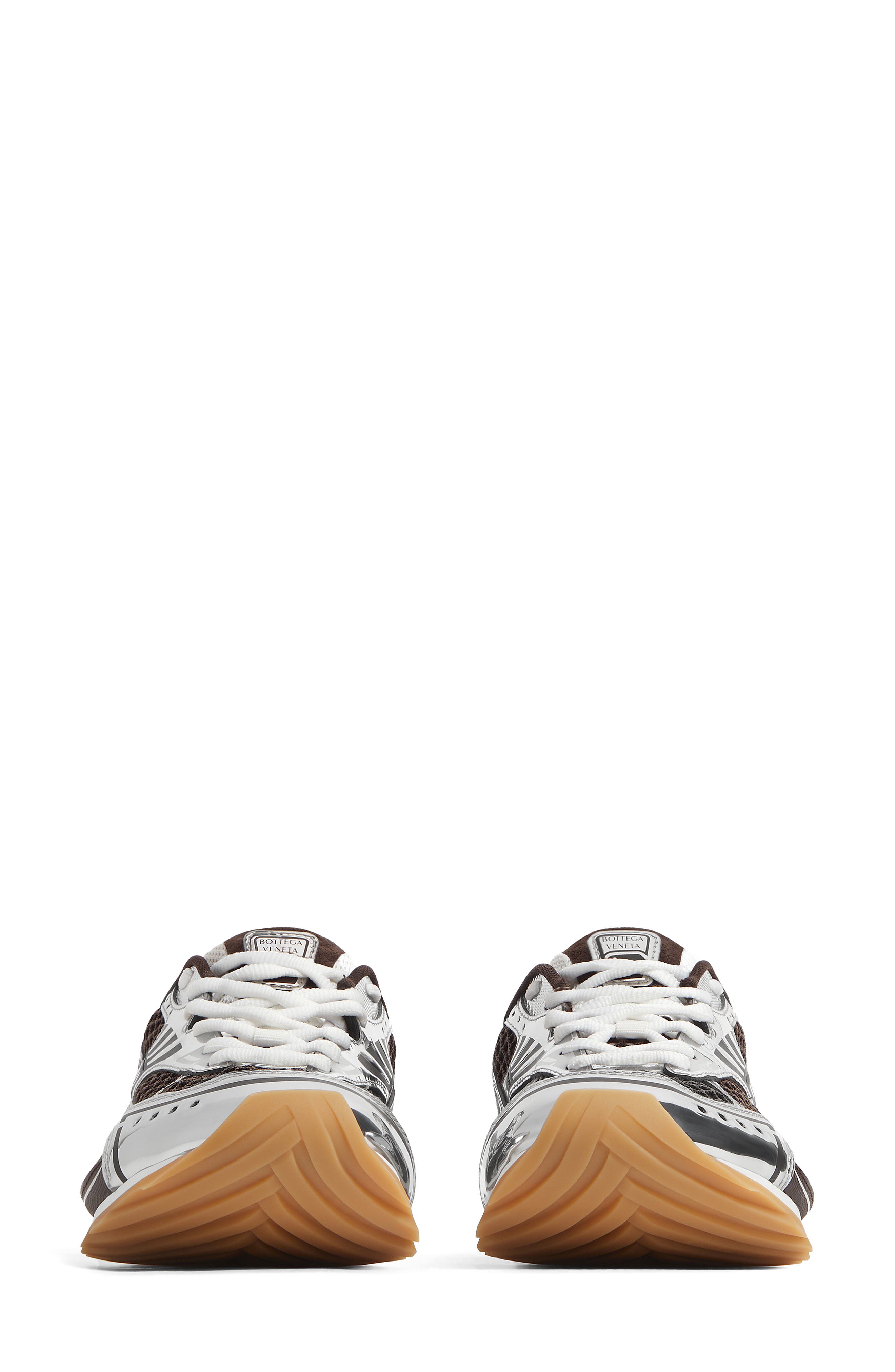 Bottega Veneta Orbit Low Top Sneaker, Alternate, color, Fondant/ Silver