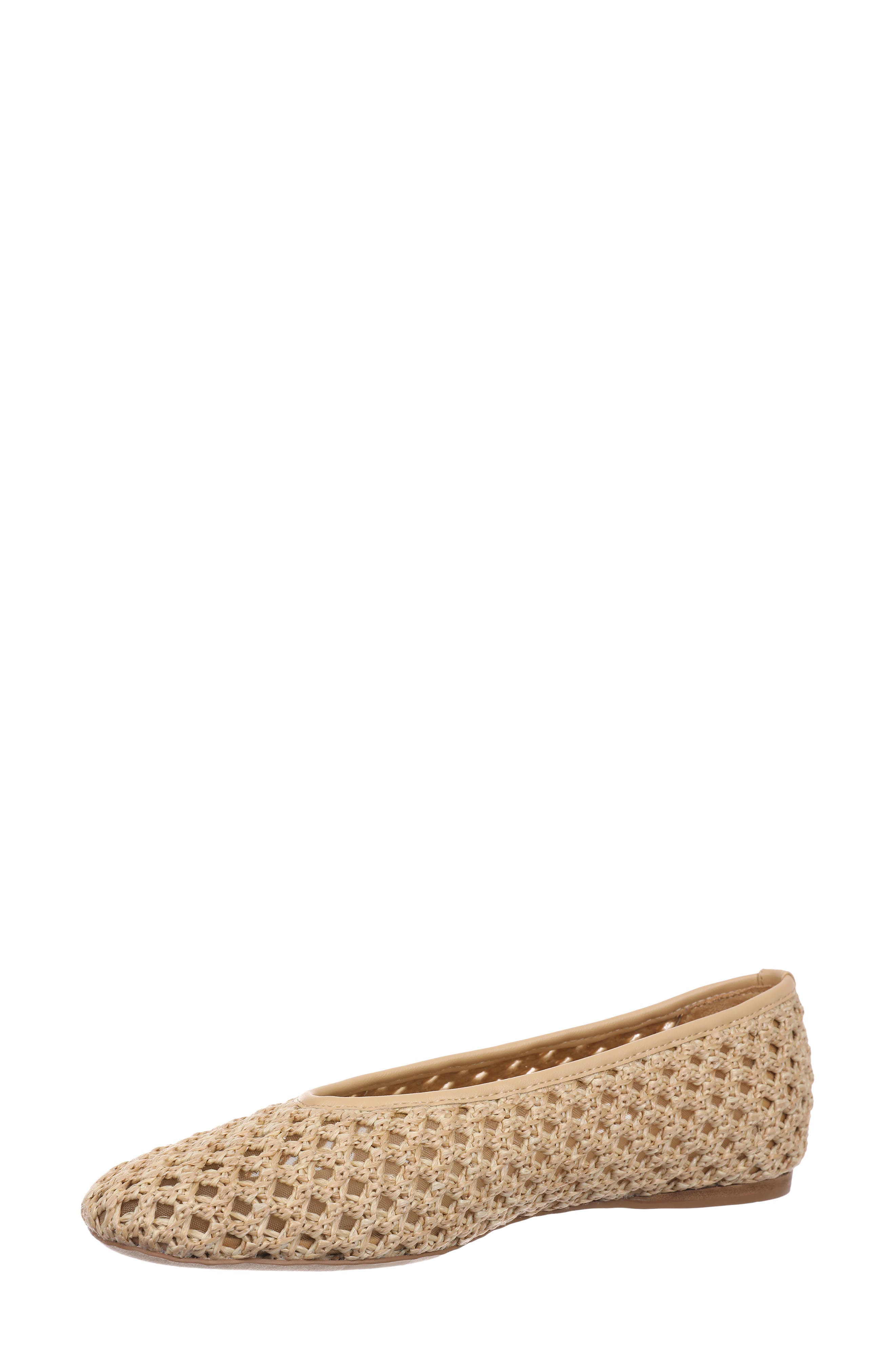 Maddox Raffia Flat, Alternate, color, BEIGE NATURAL RAFFIA