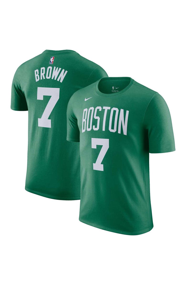 Nike Men's Nike Jaylen Brown Kelly Green Boston Celtics Icon 2022/23 Name & Number T-Shirt, Main, color, Kelly Green