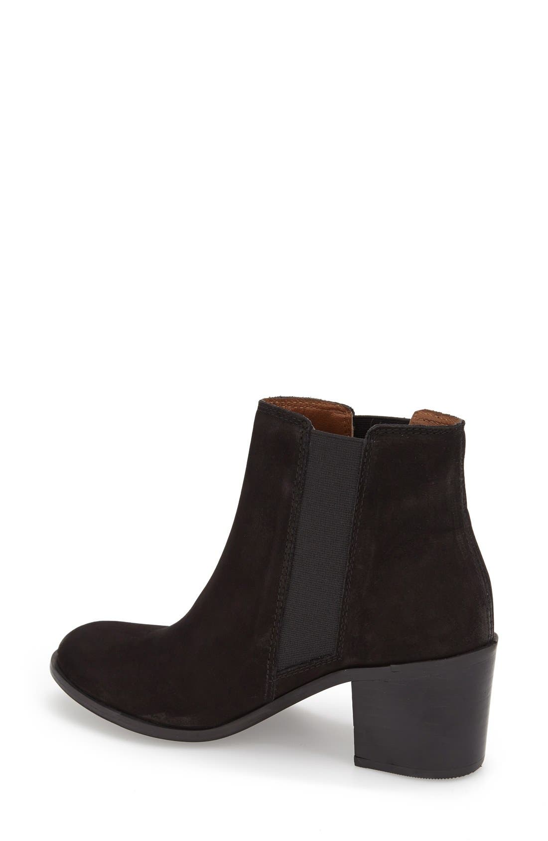 'Pora' Chelsea Boot, Alternate, color, BLACK NUBUCK
