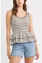 selected Ivory- Brown Stripe