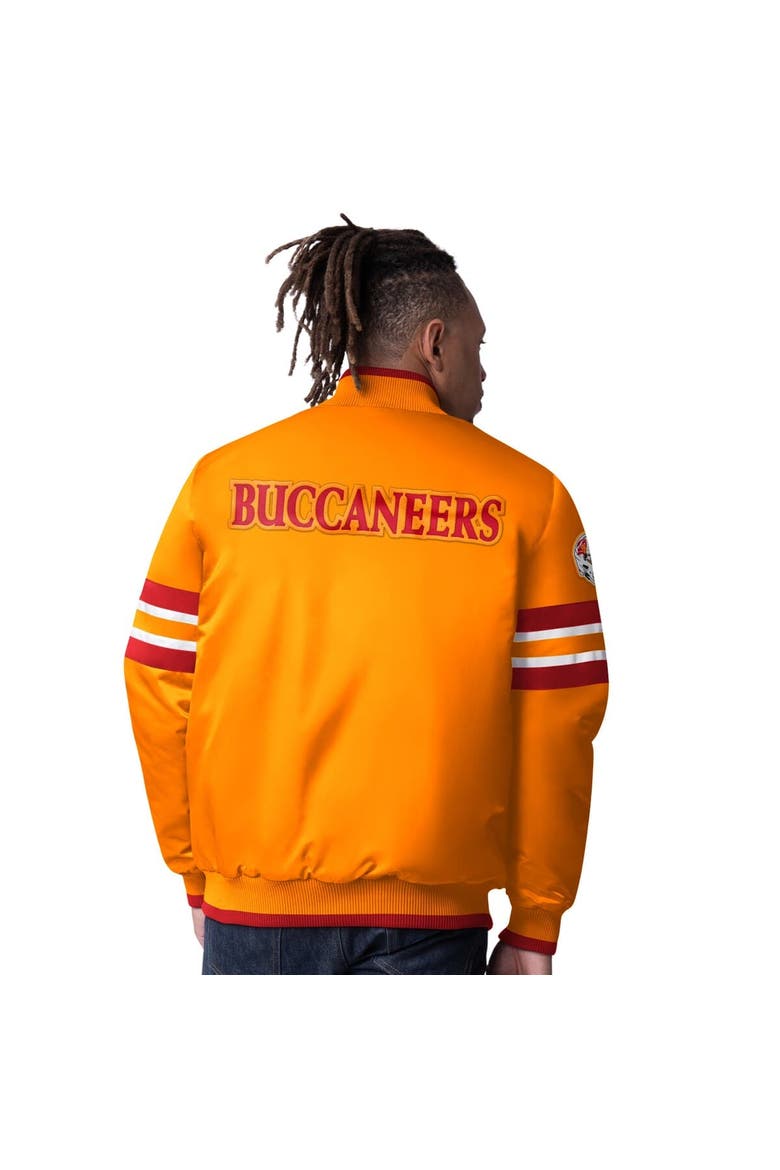 Men's Starter  Orange Tampa Bay Buccaneers Vintage Logo Scout I Full-Snap Varsity Jacket, Alternate, color, Orange