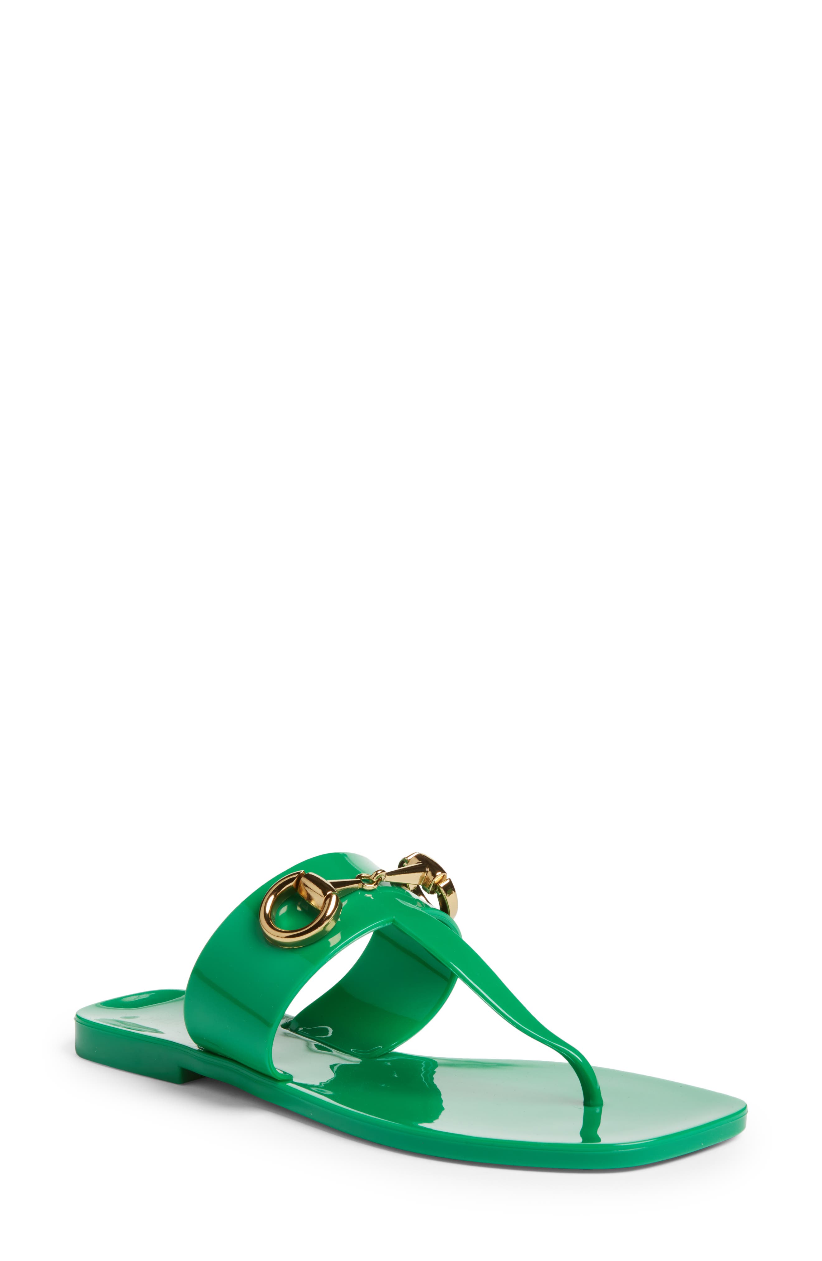 A Lil Bit Sandal, Main, color, GREEN SHINY