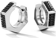 Off-White Hex Nut Huggie Hoop Earrings