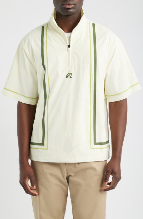 Playa Short Sleeve Half Zip Popover Windshirt