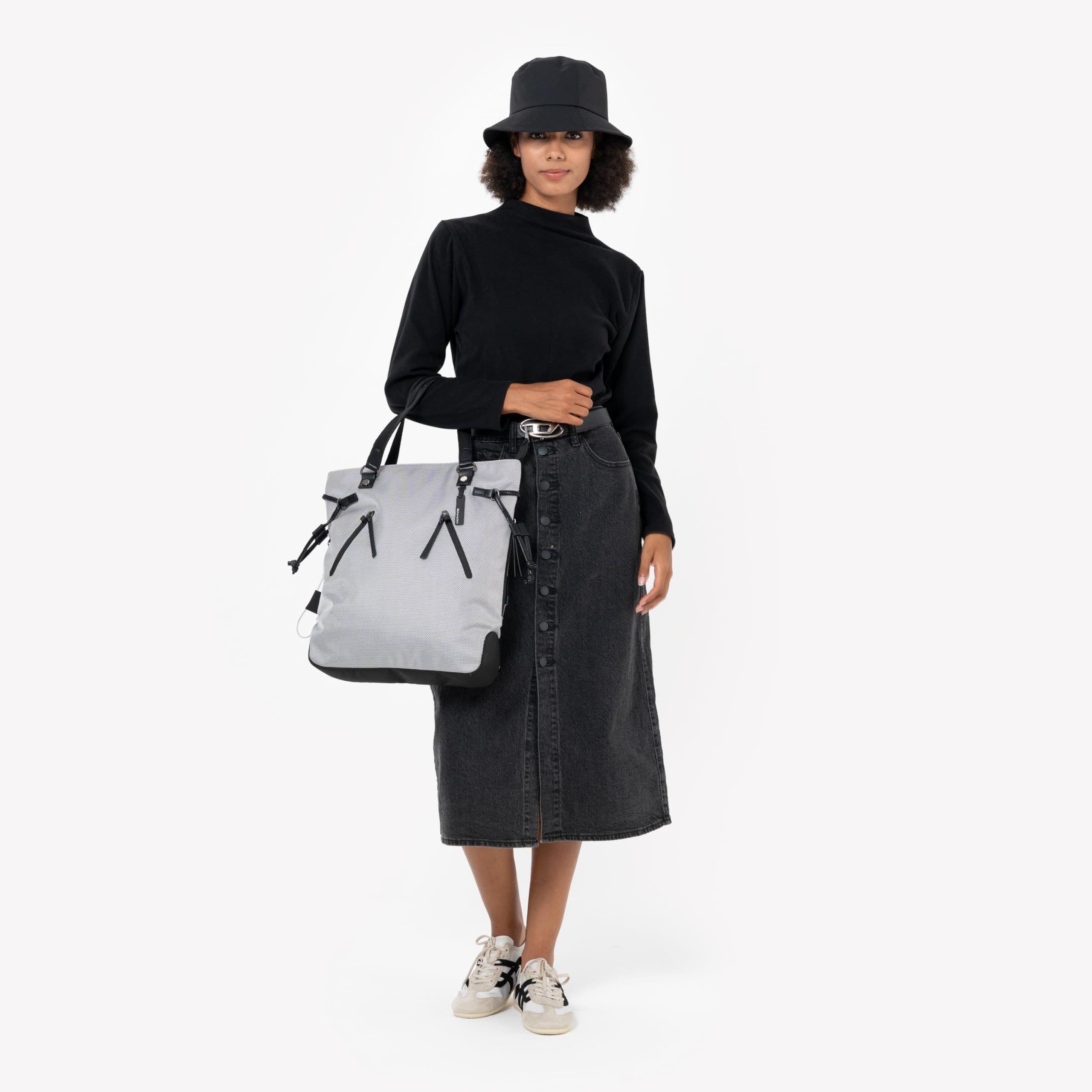 Sherpani Tempest Anti Theft 14L Convertible Backpack Tote, Alternate, color, Sterling