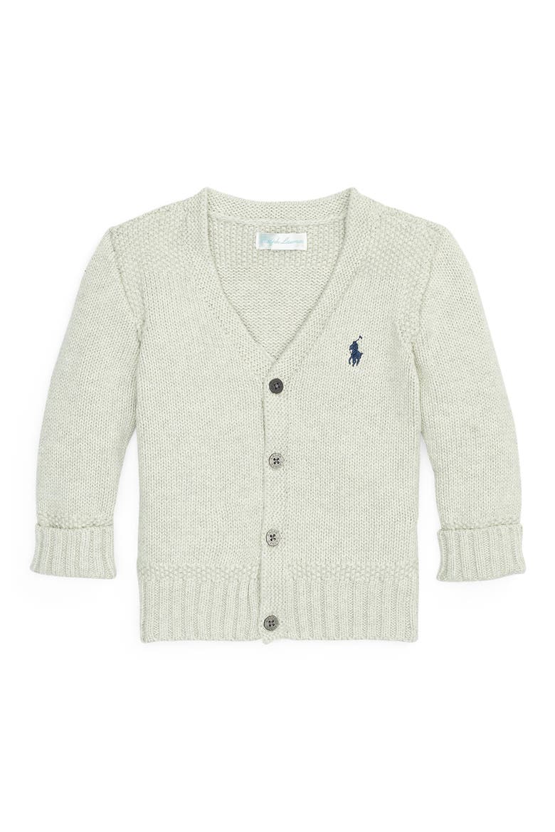 V-Neck Cardigan, Main, color, LIGHT SPORT HEATHER