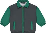 BABYFACE Color-Block Nylon Bomber Jacket