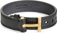 TOM FORD Men's Smooth Leather T Bracelet
