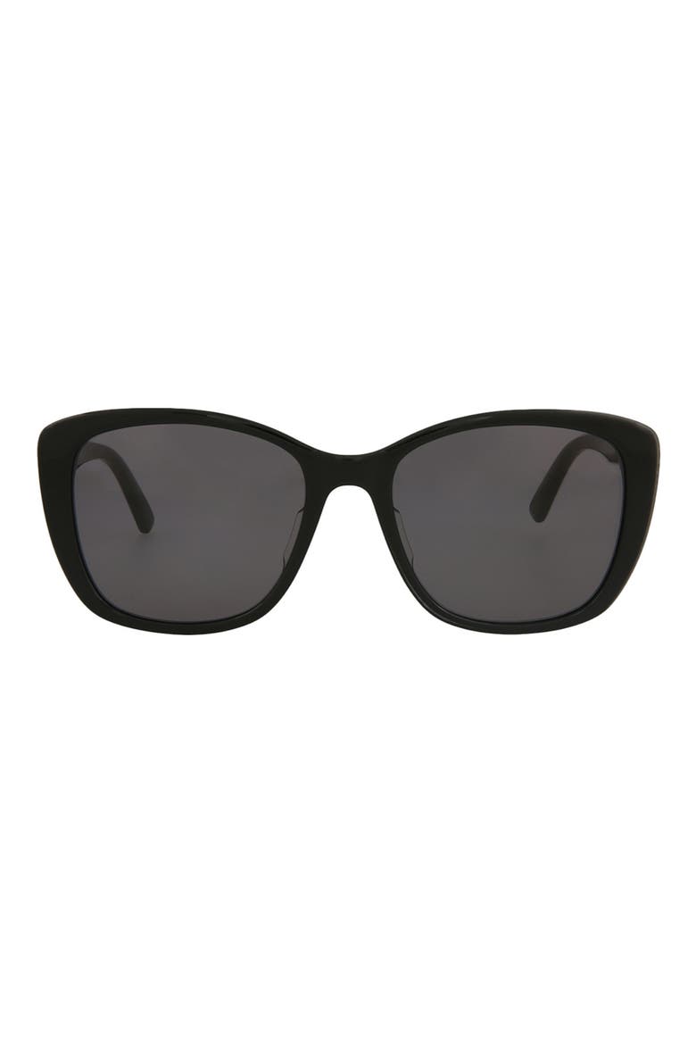 Cat Eye Sunglasses, Main, color, BLACK BLACK GREY