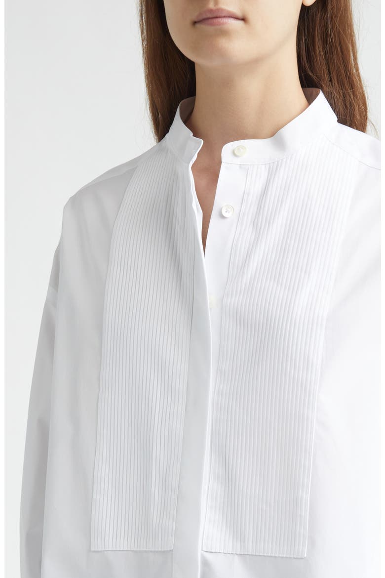 Tux Oversize Cotton Poplin Tuxedo Shirt, Alternate, color, KAIMAK