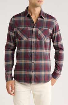 TravisMathew Seamus Plaid Button-Up Flannel Shirt