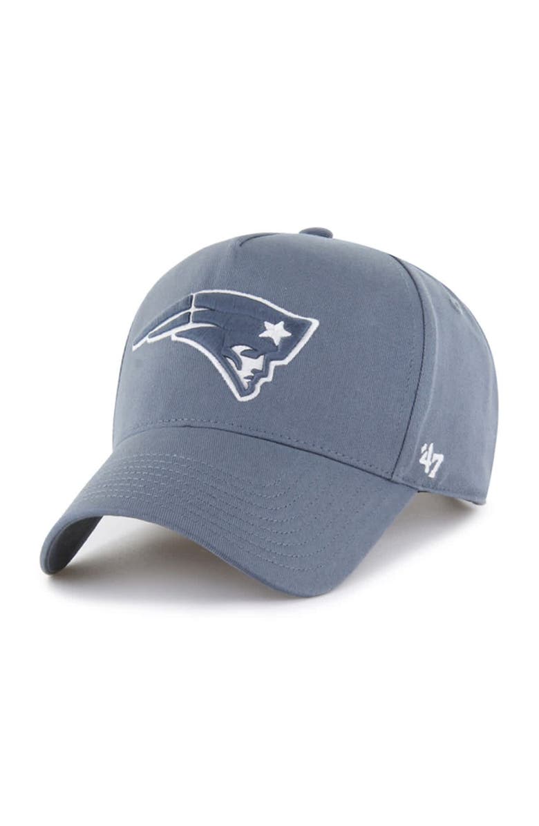 '47 Men's '47 Gray New England Patriots Foundation Offside Adjustable Hat, Alternate, color,