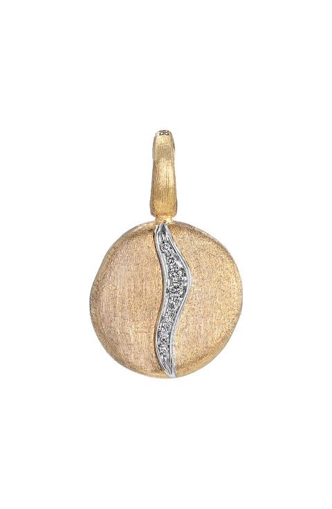 Jaipur 18K Yellow Gold Small Diamond Accent Pendant