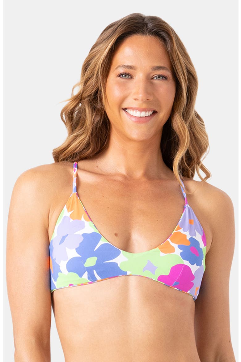 California Dreamin' Reversible Triangle Bikini Top, Alternate, color, MEDIUM LIME