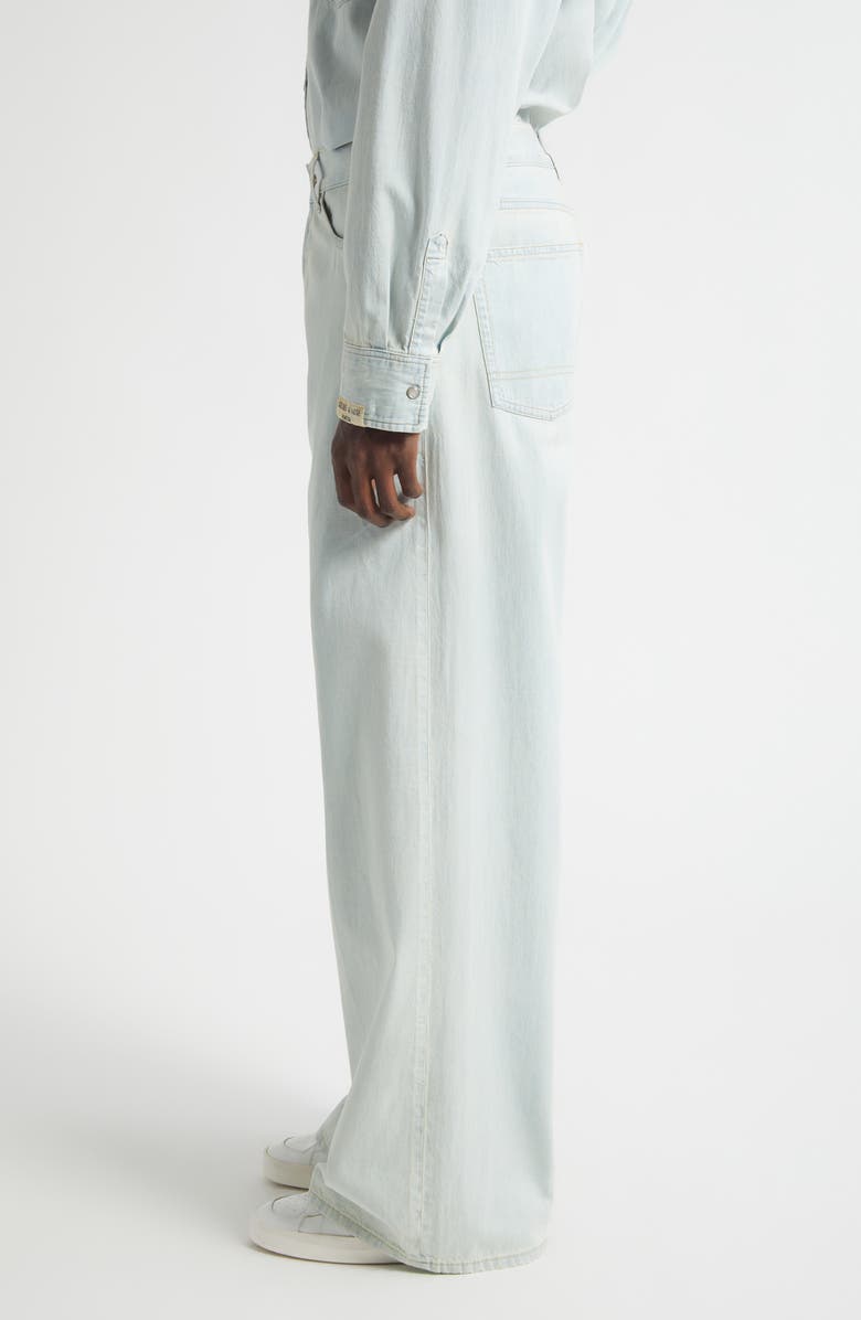 Golden Goose Journey Parker Wide Leg Jeans, Alternate, color, Light Blue