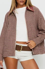 Princess Polly End of the Day Collared Bomber Jacket